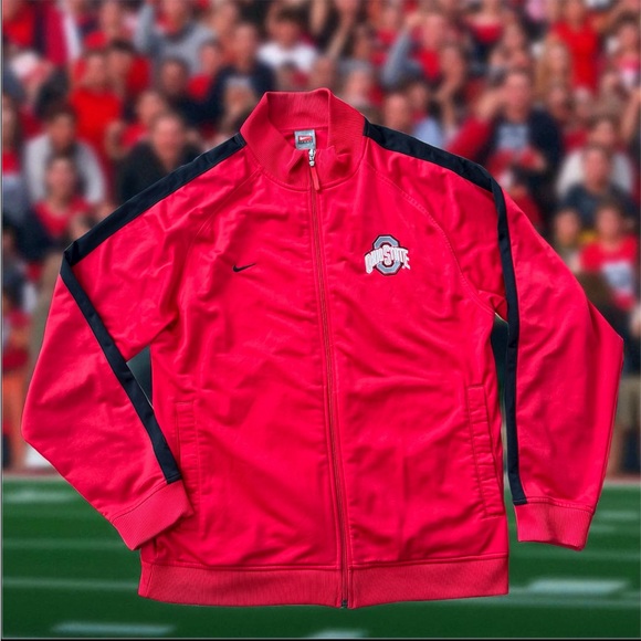 #431 OHIO STATE BUCKEYES Vintage 90s Nike Team Issued Mens Nike RED. - Picture 1 of 15